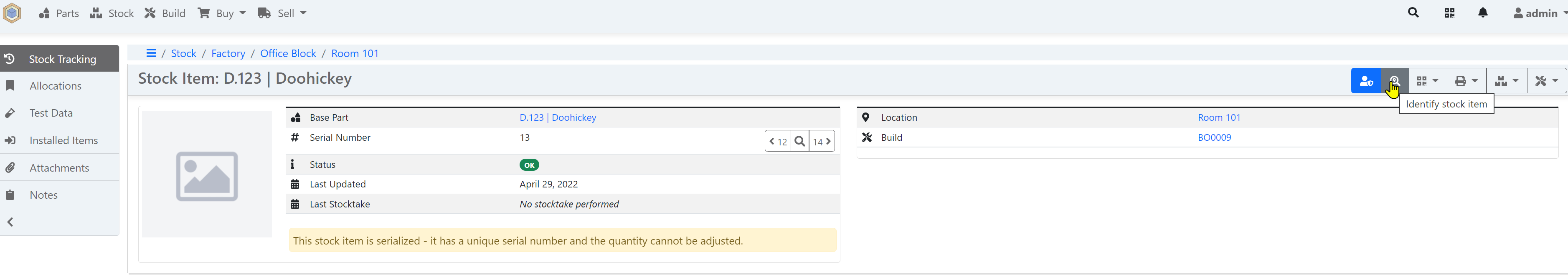 Locate_stock_item_from_web_interface