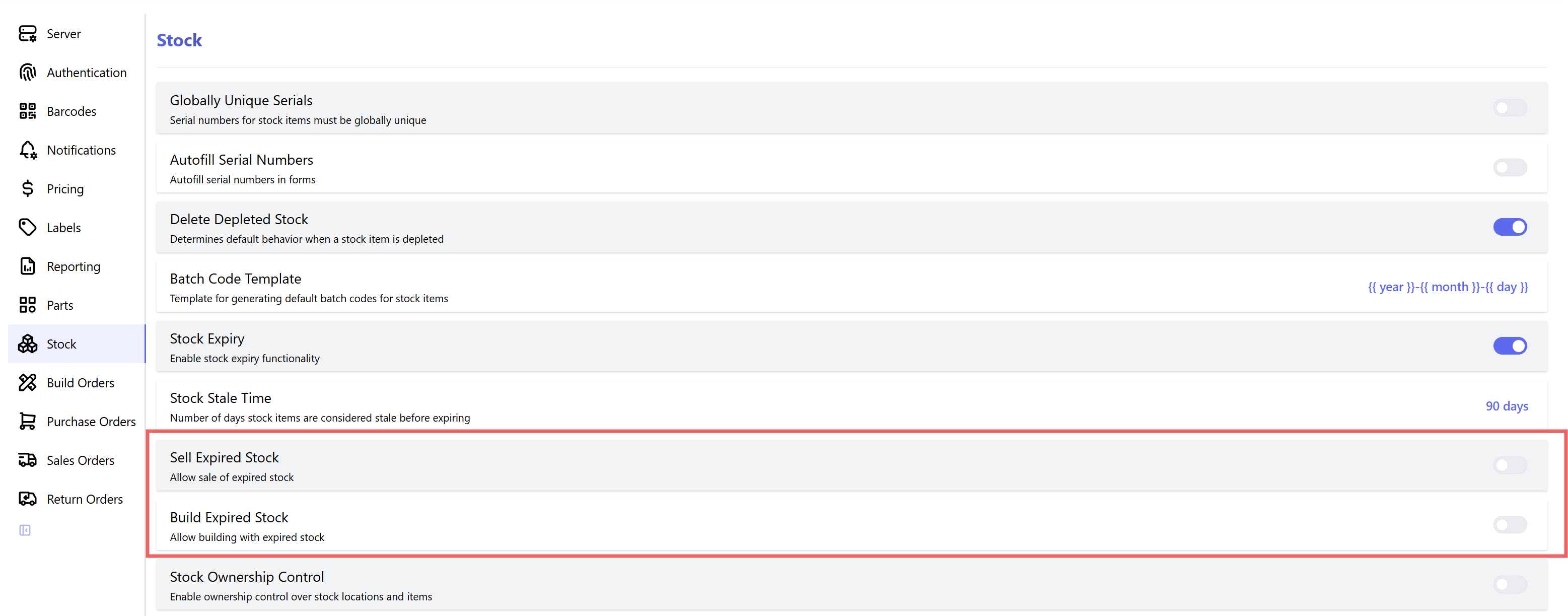 Sell_and_build_expired_stock