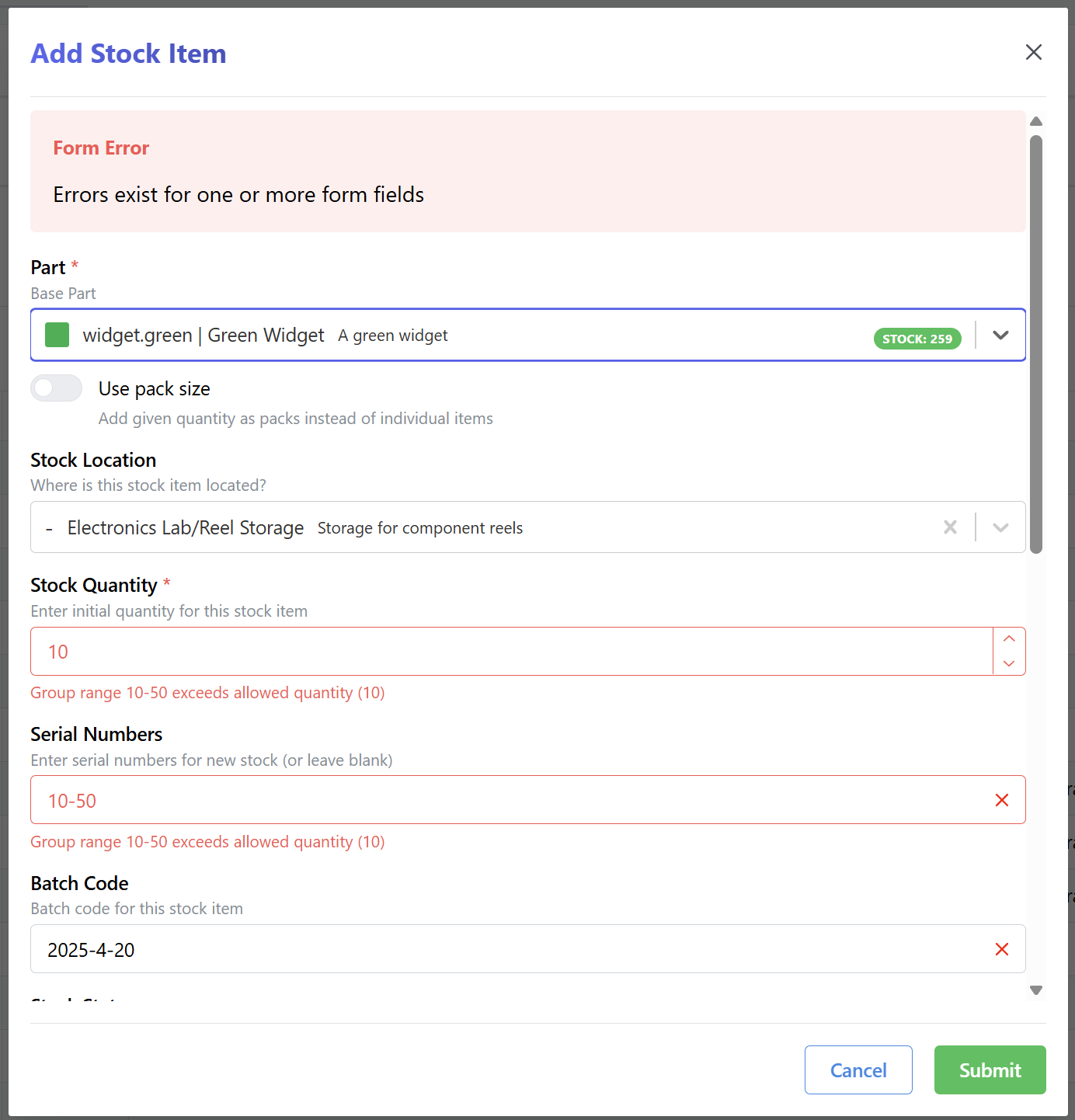 Serial_number___invalid_quantity